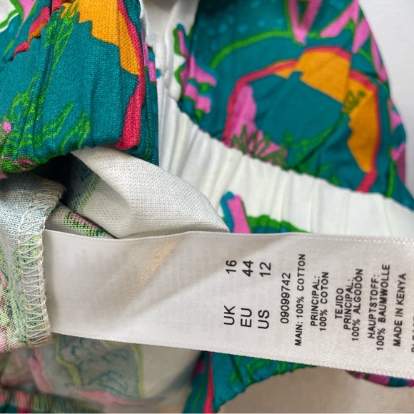 Asos Wide Leg High Rise Pull On Graphic Pants “made in Kenya” - NWT - Picture 11 of 11